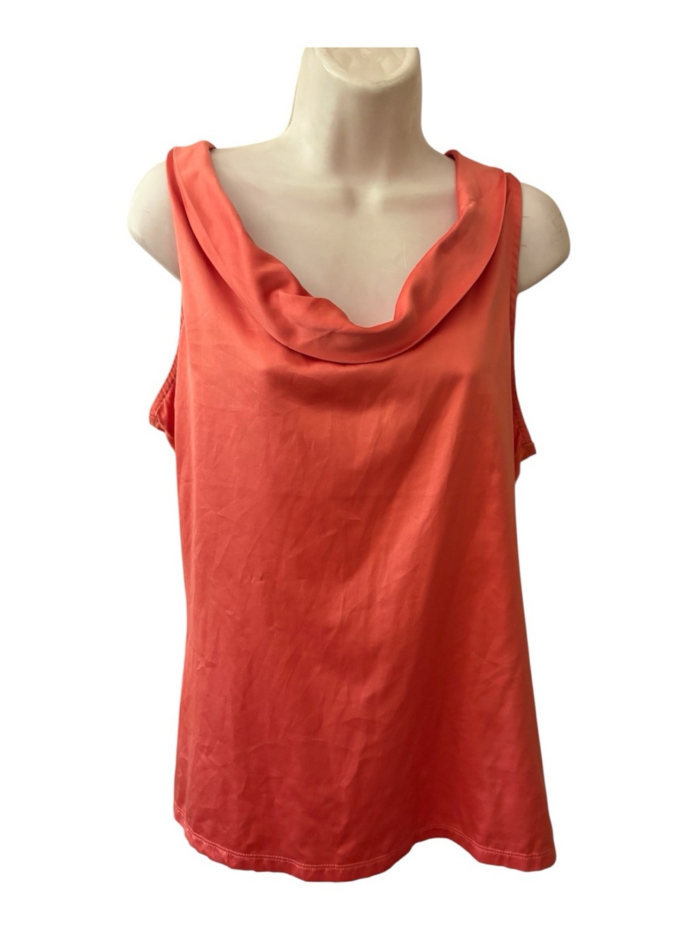 The Limited Coral Cowl Neck Tank